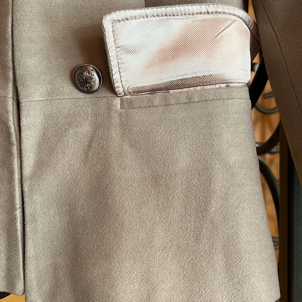 ZARA Faux Suede Military Jacket - Picture 5 of 13